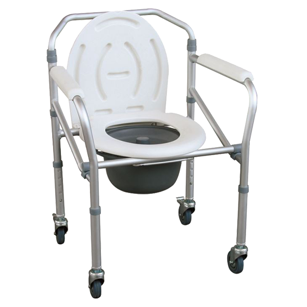Commode Chair with Wheels